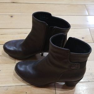 Clarks leather booties